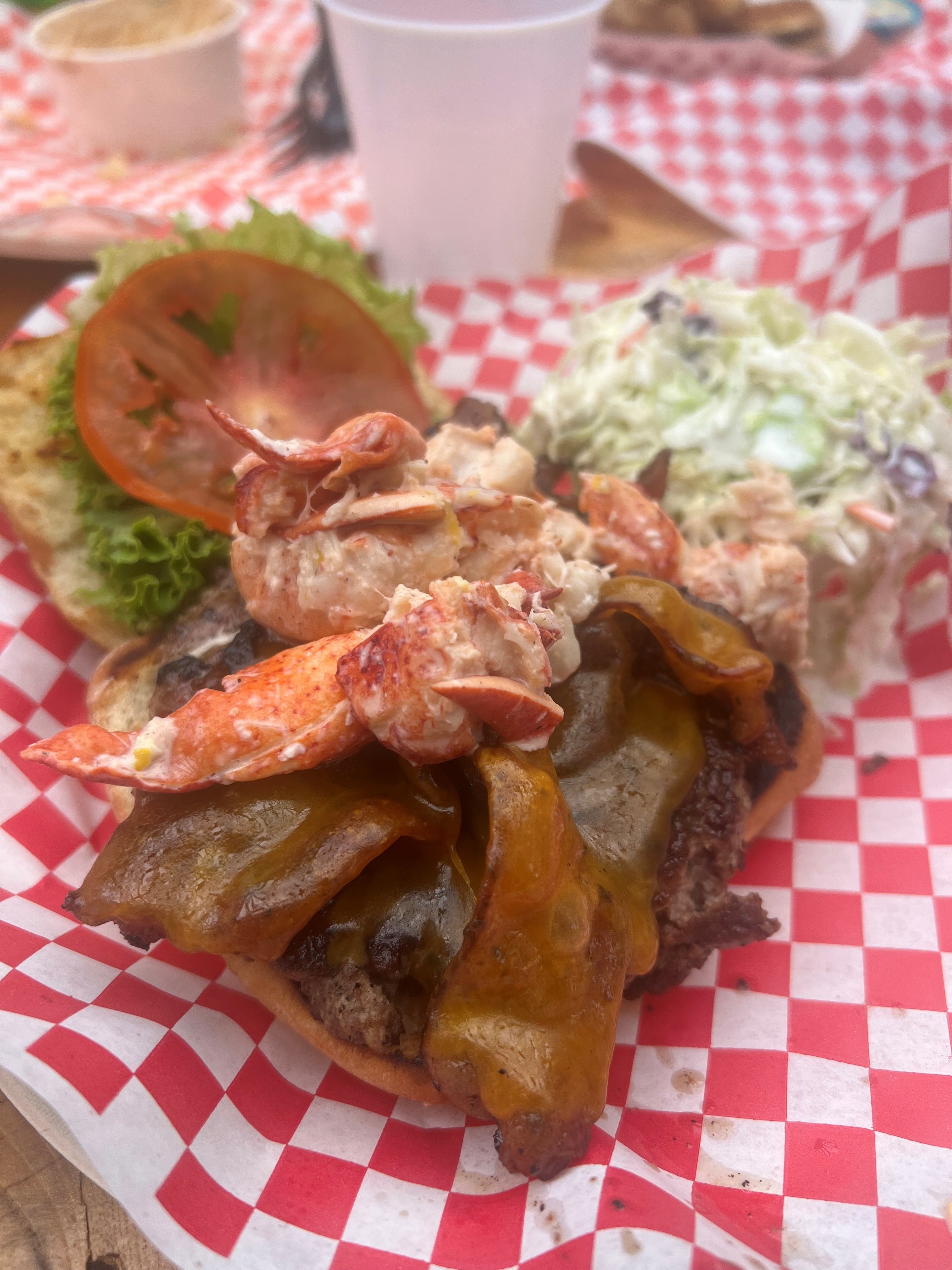 The lobster burger everyone was raving about. Not a fan.